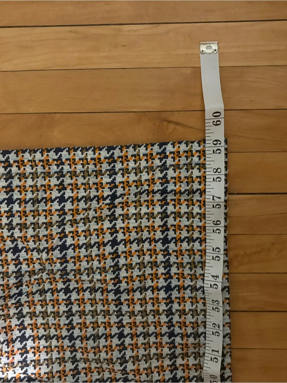 Patchwork Quilted Throw Blanket in Rust, Teal & Gray – Handmade Style